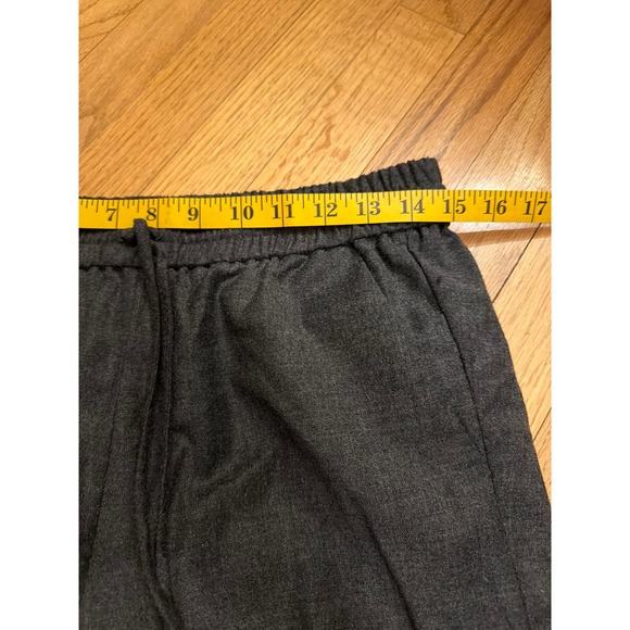 J.Crew Womens Wool Blend Jogger Pants Charcoal Gray Heather Size 4 Drawstring - Picture 7 of 9